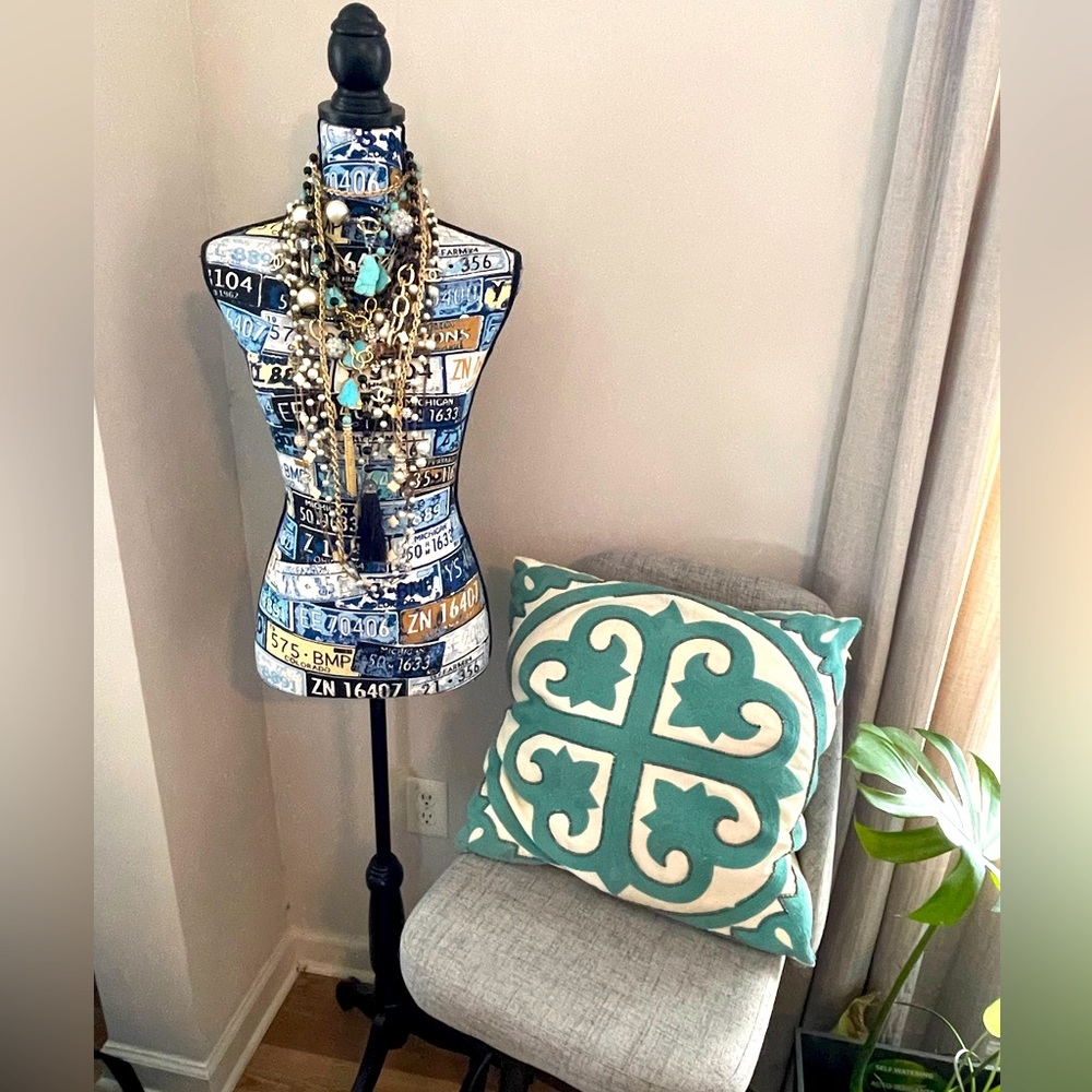 Beaded Throw Pillow